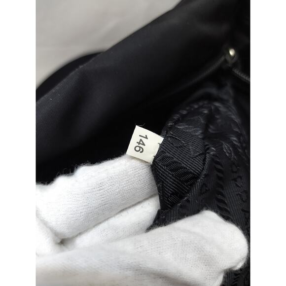 Prada Black Nylon Double Pushlock Flap Closure Messenger Crossbody Bag - Picture 11 of 16